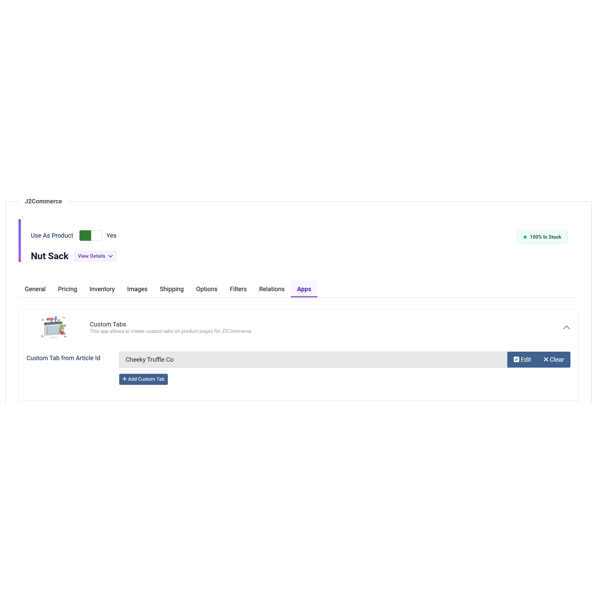Editors for creating tabbed content