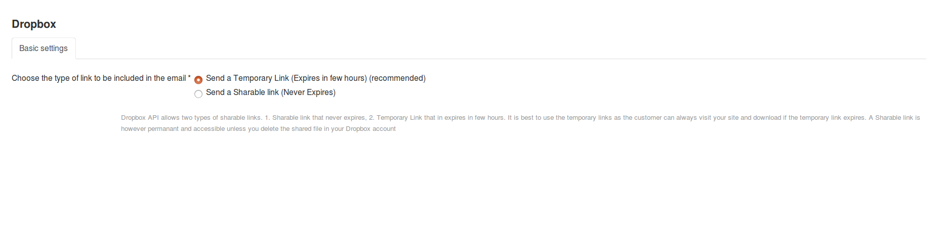 Generates a temproary url for the downlodable files, which expires within minutes