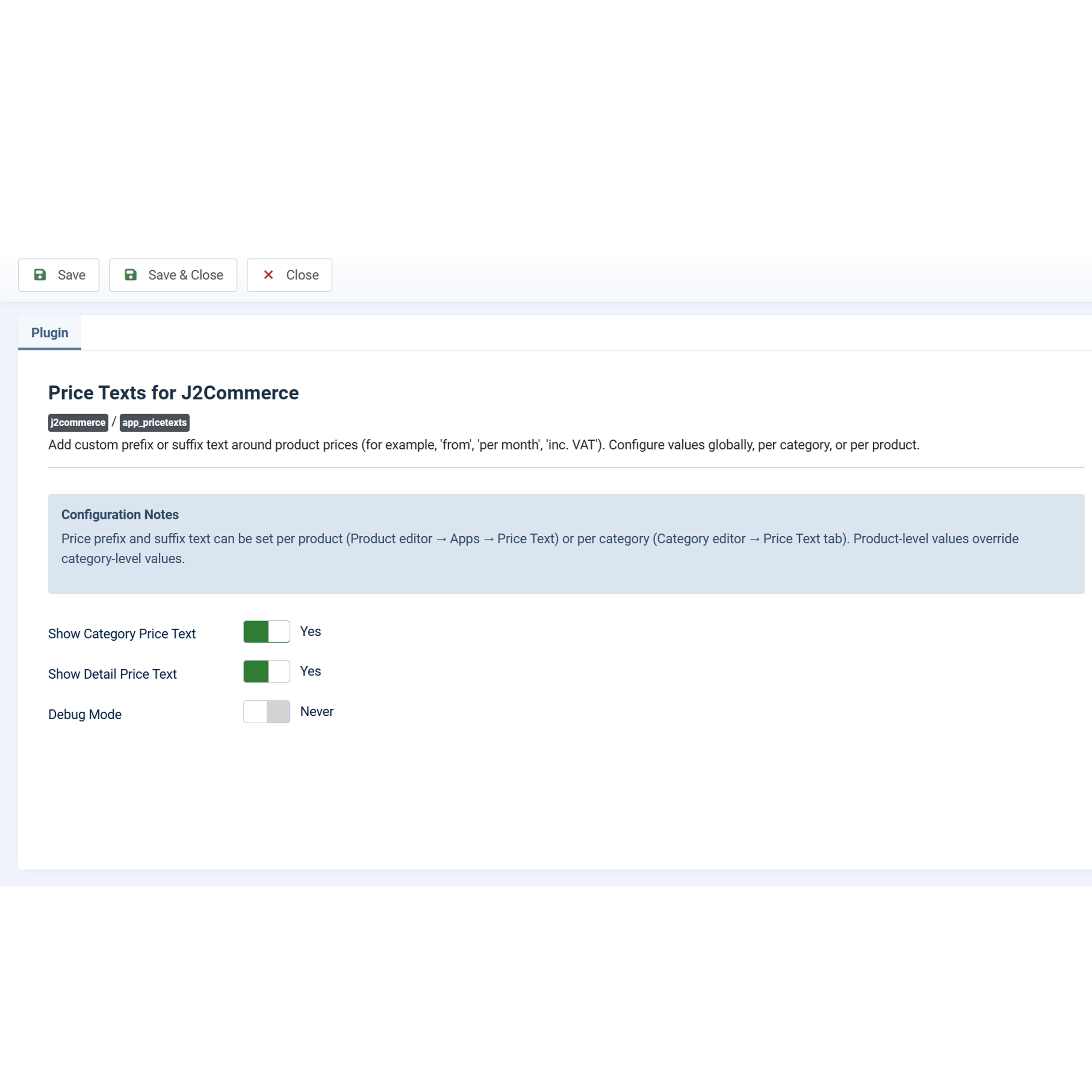 Your Price Text. Every Layout. Zero Maintenance.