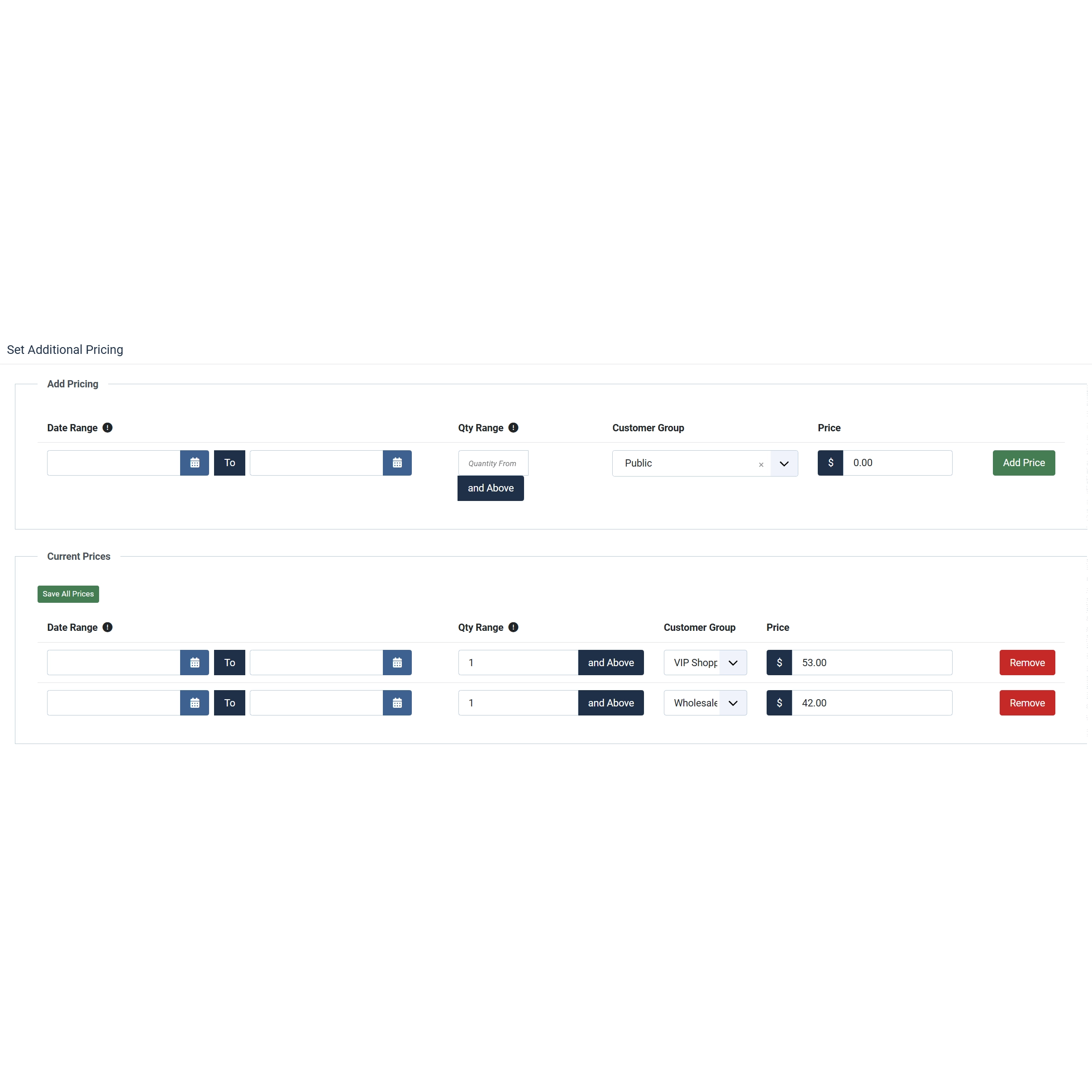 Create As Many User Group Based Price Levels