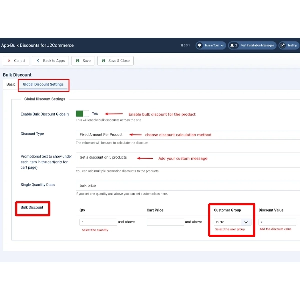 User group based offers