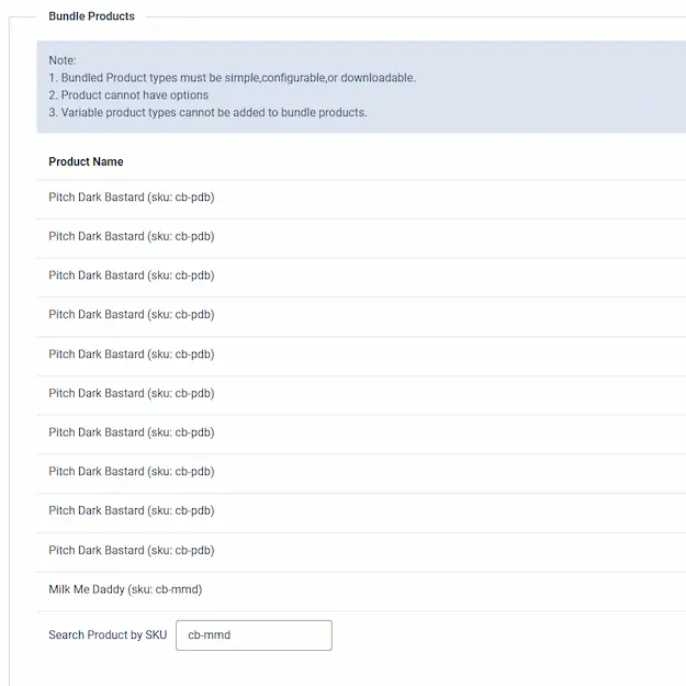 Choose child items in an ajax interface