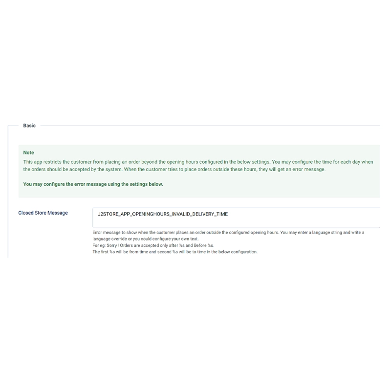 Customizable Error Messages