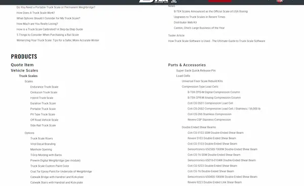 Show a sitemap of your products to your visitors
