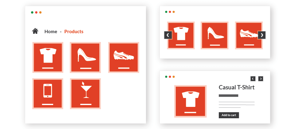 product display module preview