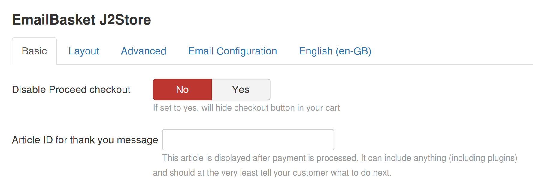 Eliminate Default Checkout