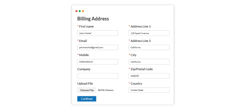 Upload Files During Checkout